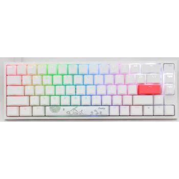 Ducky One 2 SF White RGB Mechanical Keyboard-Cherry Silver Switch - لوحة مفاتيح